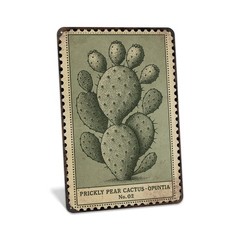 Prickly Pear Cactus Sign, Cactus Wall Art, Cactus Decor, Metal Signs