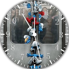 The Smurfs Frameless Borderless Wall Clock Nice For Gifts or Decor W258
