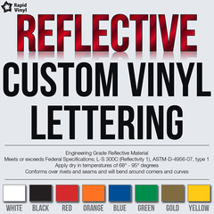Custom Reflective Vinyl Lettering Decal Sticker Car Van Truck Trailer Window +