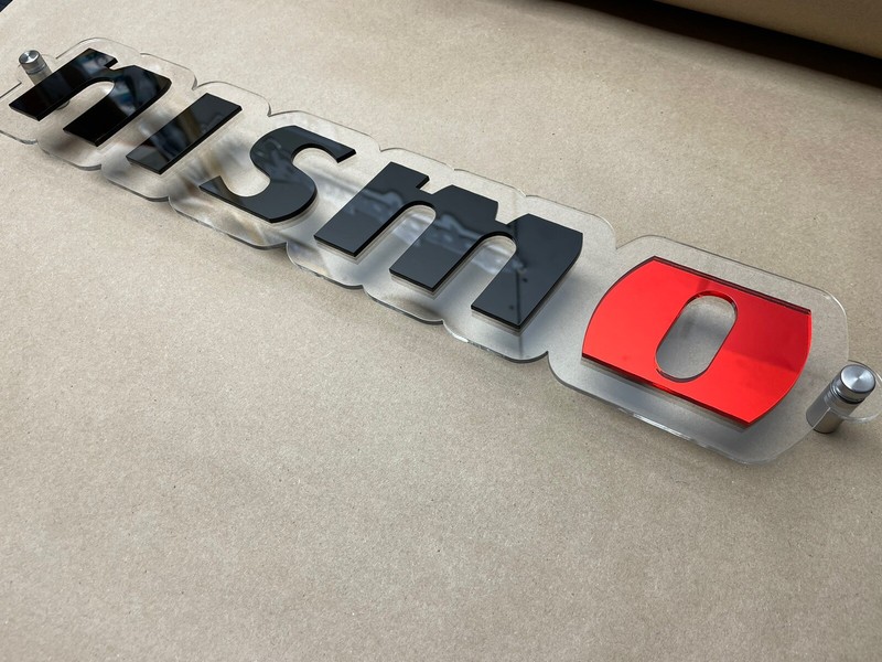 Nismo JDM Stage A Turbo GTR 350z Acrylic Wall Sign Emblem Badge logo Vinyl gallery