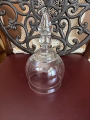 Cloche Glass Top Solid Knob 6.5″ x 3.5″ Dome Bell Jar Clear