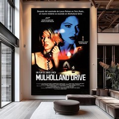 Mulholland Drive Movie Poster, Classic Film Wall Art, Retro Cinema Print