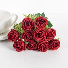 Silk Peony Artificial Fake Flowers Bunch Bouquet Home Wedding Party Decor Hot US