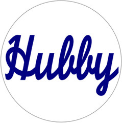 Hubby – 3 Pack Circle Stickers 3″ x 3″ – Husband Wife Couple Marriage Love