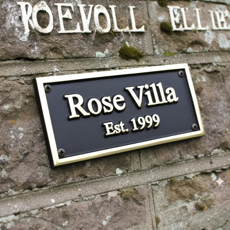 Beautiful Customized classic brass signs - signs and plaques - Heavy duty Gift gallery
