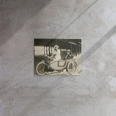 Women on Motorcycles & Sidecar Photo Print – Glossy Metal Wall Art – Vintage