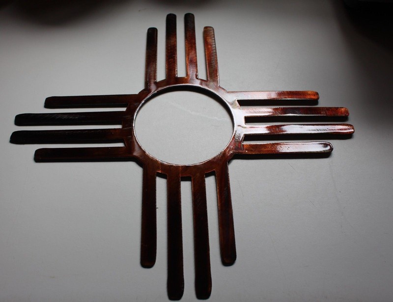 Southwestern Zia - Metal Wall Art - Copper 36" gallery