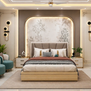 Modern Luxury Bedroom with Ambient Lighting